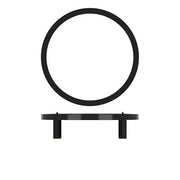 Black Luxor Metal Round Riser 28.5 x 7cm - BESPOKE 77