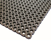 Black Rubber Kitchen Mat 100 x 150 x 2.3cm - BESPOKE 77