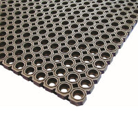Black Rubber Kitchen Mat 100 x 150 x 2.3cm - BESPOKE 77