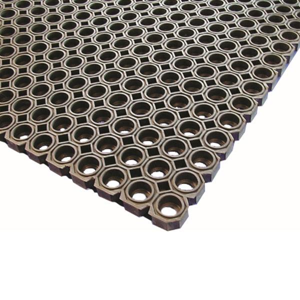 Black Rubber Kitchen Mat 100 x 150 x 2.3cm - BESPOKE 77