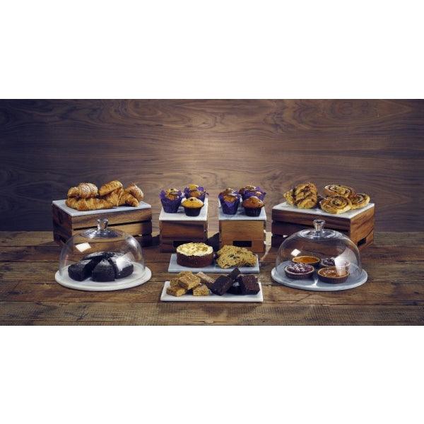 White Marble Platter 32x18cm GN 1/3 - BESPOKE 77