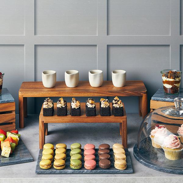 GenWare Dark Grey Marble Platter 32 x 26cm GN 1/2 - BESPOKE 77