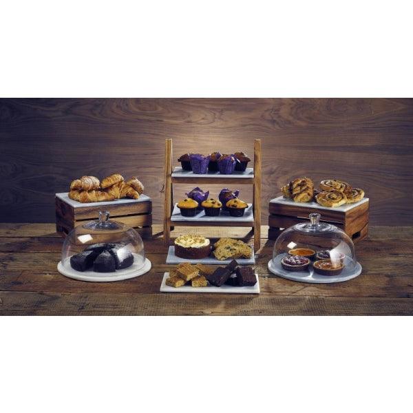 Grey Marble Platter 32x26cm GN 1/2 - BESPOKE 77