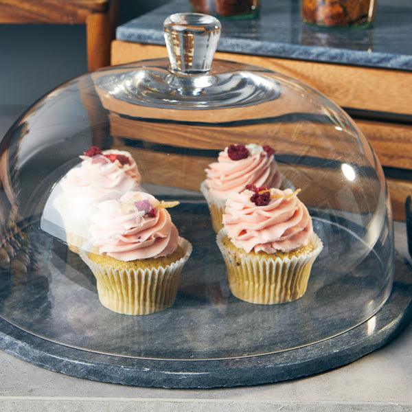 GenWare Dark Grey Marble Platter 33cm Dia - BESPOKE 77