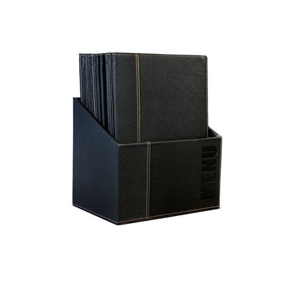 Contemporary Menu Box + 20 A4 Black Menus – Bespoke 77