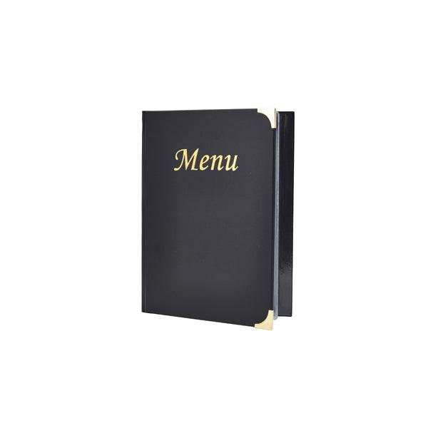 A5 Menu Holder Black 8 Pages - BESPOKE 77