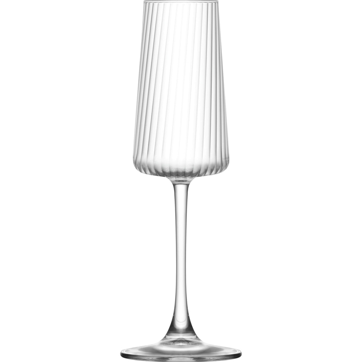Modena optic crystal-look glass champagne flute 21cl