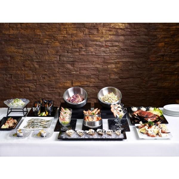 Black Melamine Platter GN 2/4 Size 53X17.5cm - BESPOKE 77