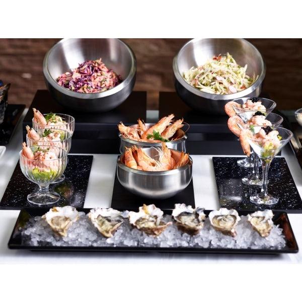 Black Melamine Platter GN 2/4 Size 53X17.5cm - BESPOKE 77