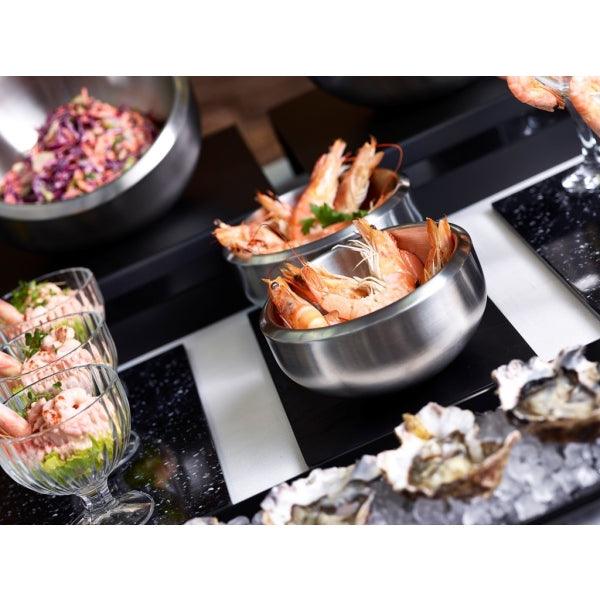 Black Melamine Platter GN 2/4 Size 53X17.5cm - BESPOKE 77