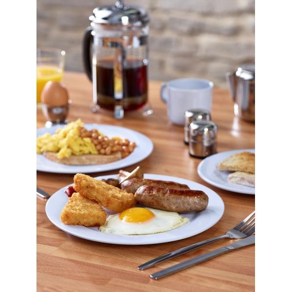 Genware 7" Melamine Plate White - BESPOKE 77