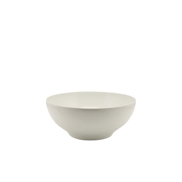 White Melamine Round Buffet Bowl 25.7cm - BESPOKE 77