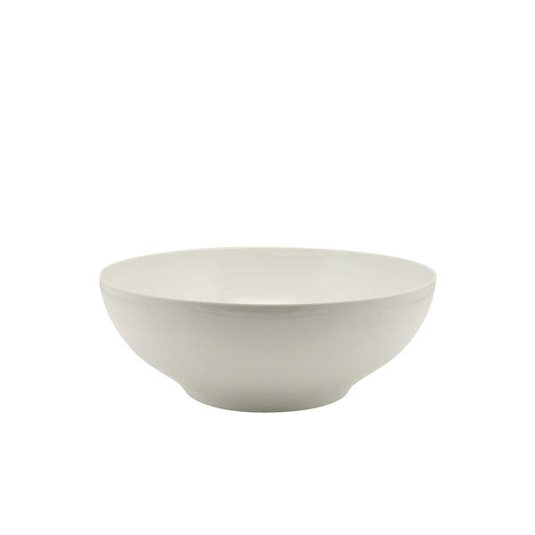 White Melamine Round Buffet Bowl 35.5cm - BESPOKE 77