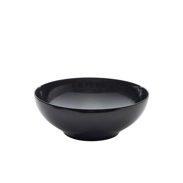 Black Melamine Round Buffet Bowl 35.5cm - BESPOKE 77