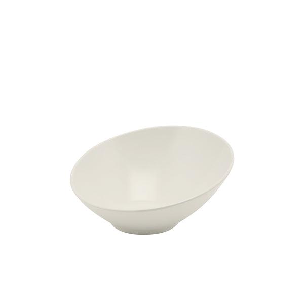White Melamine Slanted Buffet Bowl 30X29X13cm - BESPOKE 77