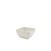 White Melamine Curved Square Bowl 15cm - BESPOKE 77