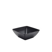 Black Melamine Curved Square Bowl 26.2cm - BESPOKE 77
