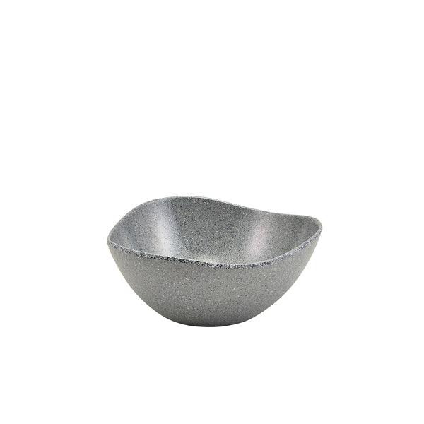 Grey Granite Melamine Triangular Buffet Bowl 25cm - BESPOKE 77
