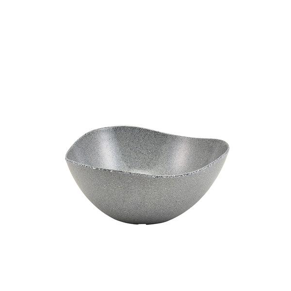 Grey Granite Melamine Triangular Buffet Bowl 28cm - BESPOKE 77