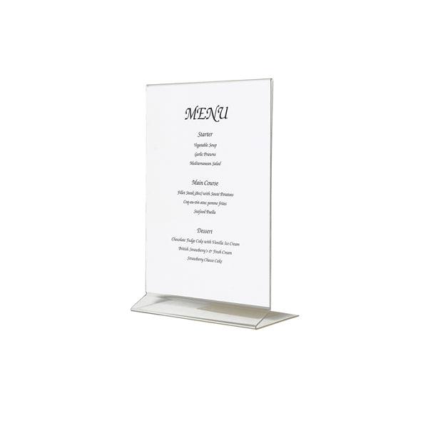 Acrylic Menu Holder A4 Size - BESPOKE 77