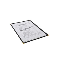 American Style Clear Menu Holder - 1 Page - BESPOKE 77