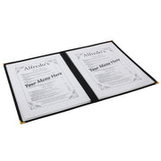 American Style Clear Menu Holder - 2 Page - BESPOKE 77