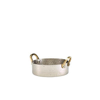 Mini Hammered Stainless Steel Casserole Dish 12 x 3.5cm - BESPOKE 77