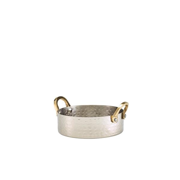 Mini Hammered Stainless Steel Casserole Dish 12 x 3.5cm - BESPOKE 77