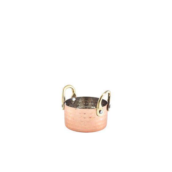 Mini Hammered Copper Casserole Dish 7.5 x 4cm - BESPOKE 77