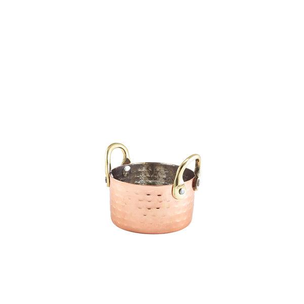 Mini Hammered Copper Casserole Dish 8.2 x 5cm - BESPOKE 77