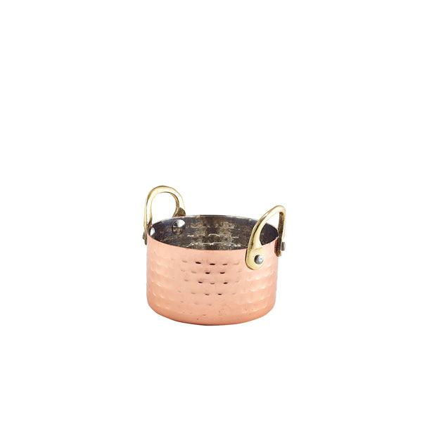 Mini Hammered Copper Casserole Dish 9.2 x 5cm - BESPOKE 77