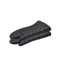 Flame Retardant 17" Black Oven Mitt (Pair) - BESPOKE 77