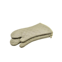 Flame Retardant 17" Tan Oven Mitt (Pair) - BESPOKE 77