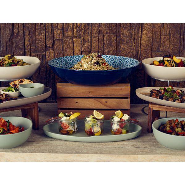 Blue Marrakesh Melamine Bowl 42.5 x 8cm - BESPOKE 77