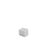 White Marble Sign Holder 3 x 2.5 x 2.5cm - BESPOKE 77
