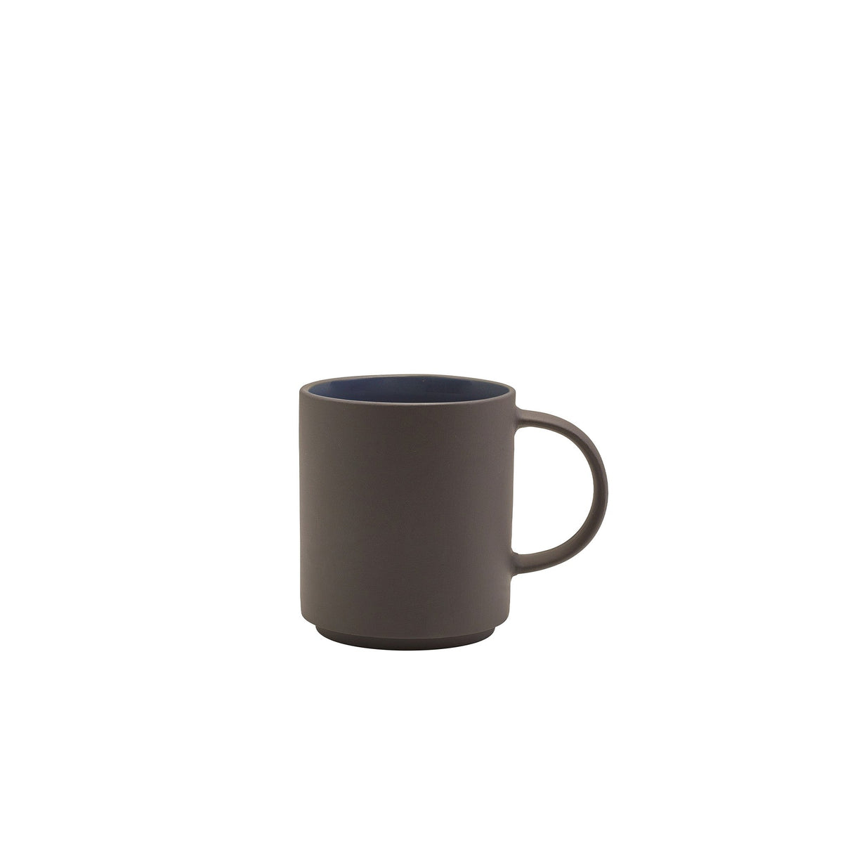 Kava blue porcelain mug 27cl with satin glaze