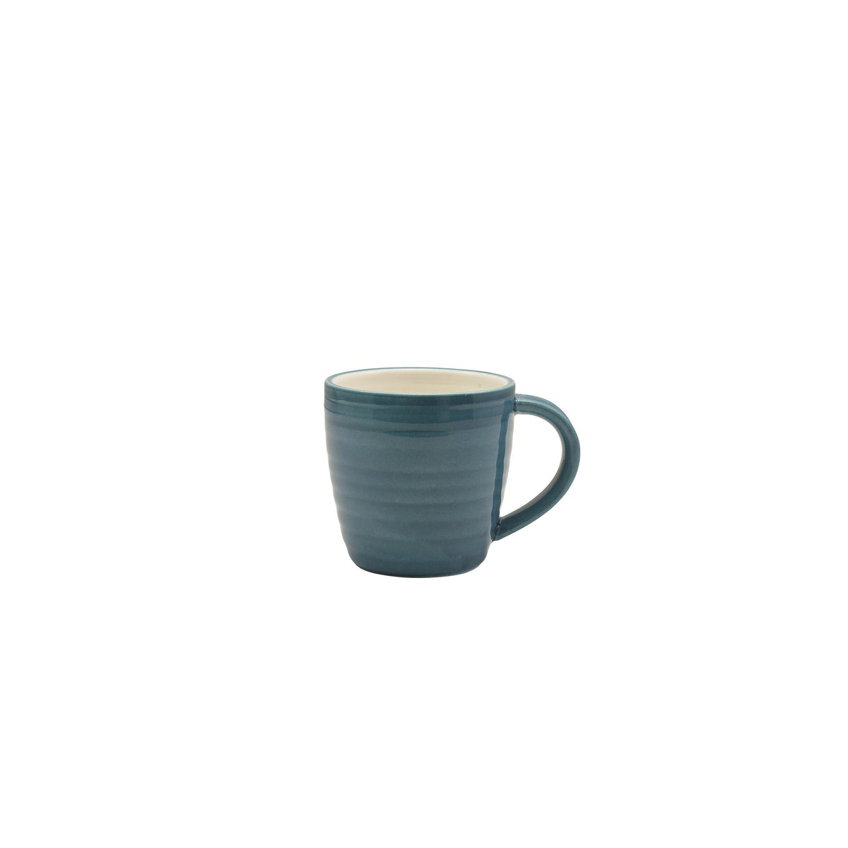 Miro blue porcelain mug 30cl with reactive style glaze