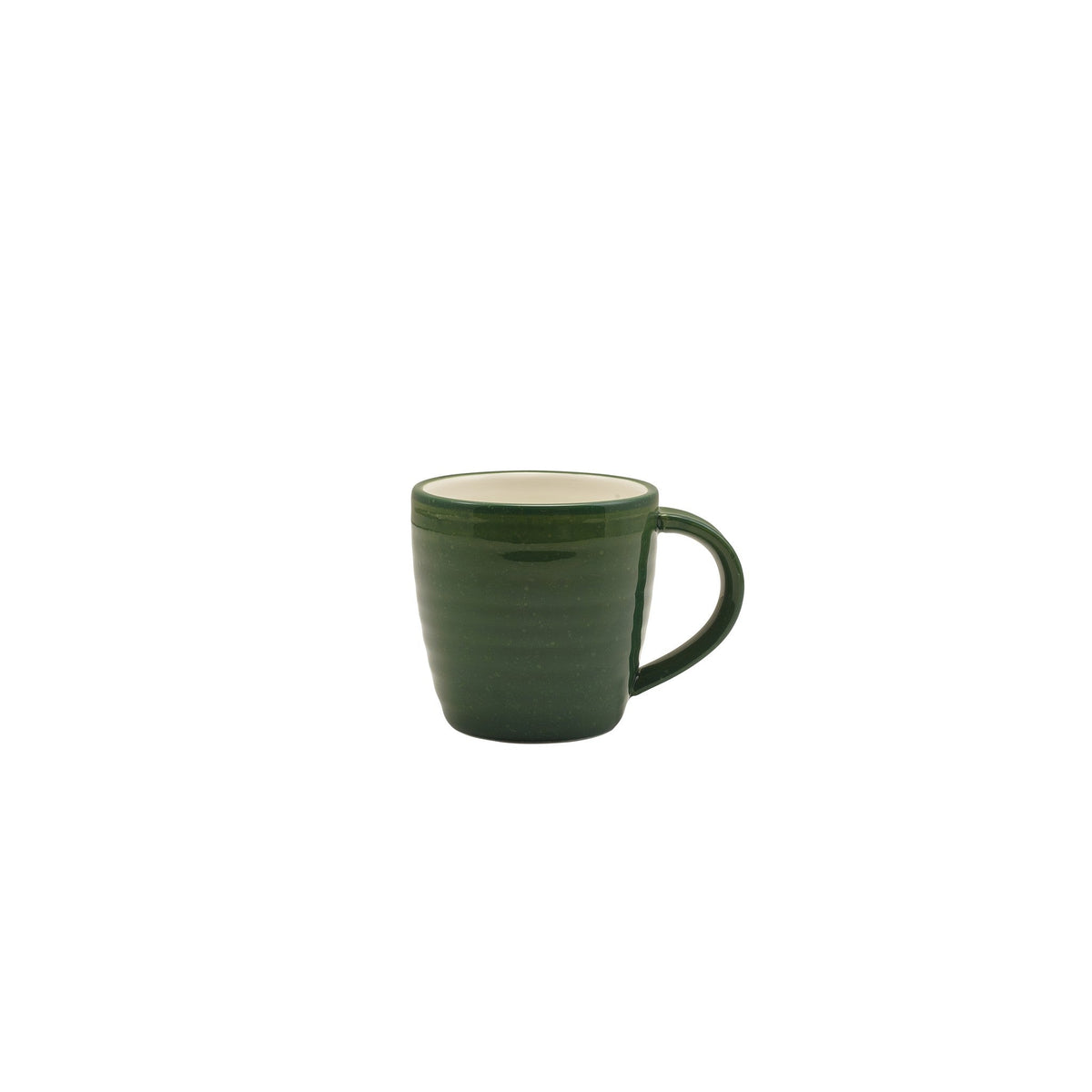 Miro green reactive glaze porcelain mug 30cl