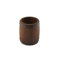 Miniature Dark Wooden Barrel 11.5 Dia x 13.5cm - BESPOKE 77