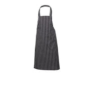 Navy Butchers Stripe Bib Apron 70cm X 100cm - BESPOKE 77
