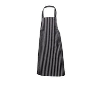 Navy Butchers Stripe Bib Apron 70cm X 100cm - BESPOKE 77