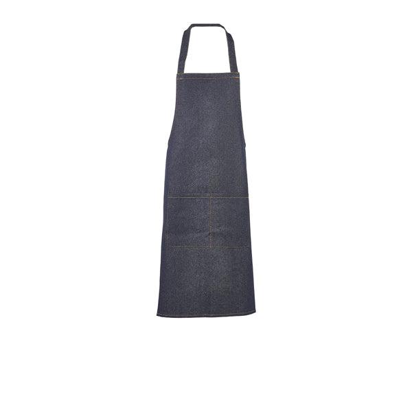 Unwashed Denim Bib Apron 70 x 90cm - BESPOKE 77