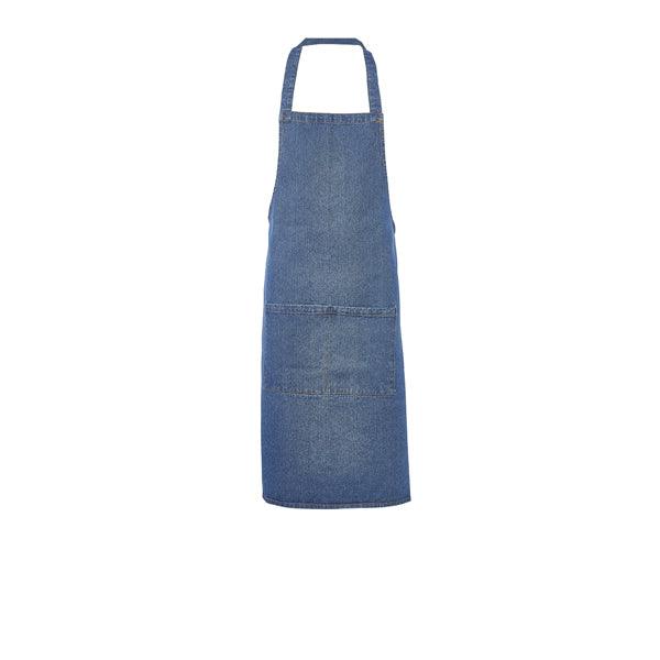 Washed Denim Bib Apron 70 x 90cm - BESPOKE 77