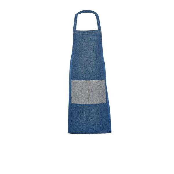 Double Denim Bib Apron 70 x 90cm - BESPOKE 77