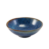 Terra Porcelain Aqua Blue Noodle Bowl 20.2cm - BESPOKE 77