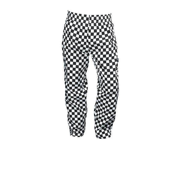 Large Check Black & White Baggies XS Size - BESPOKE 77