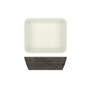 Oak/White New Haven Melamine GN1/2 Deep Dish 32.5 x 26.5 x 10cm - BESPOKE 77