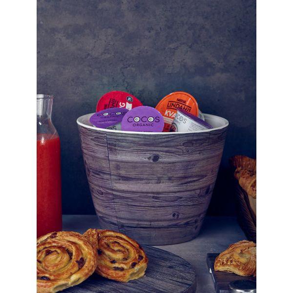 Oak/White New Haven Melamine Bowl 26.5 x 20cm - BESPOKE 77