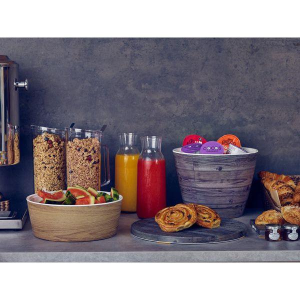 Oak/White New Haven Melamine Bowl 26.5 x 20cm - BESPOKE 77