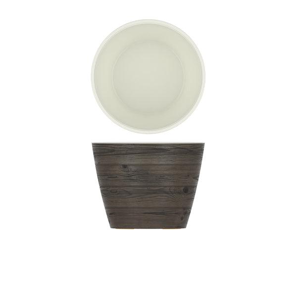 Oak/White New Haven Melamine Bowl 26.5 x 20cm - BESPOKE 77